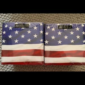 American flag guest napkins